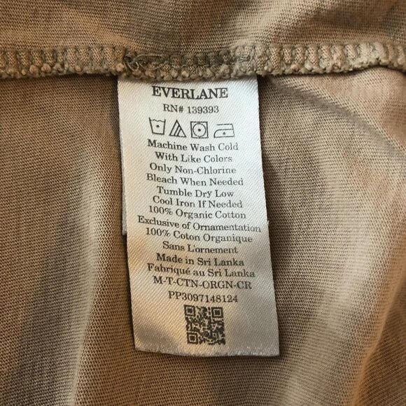 Everlane Mens The Essential Organic Crew T Shirt Beige S - Picture 6 of 6